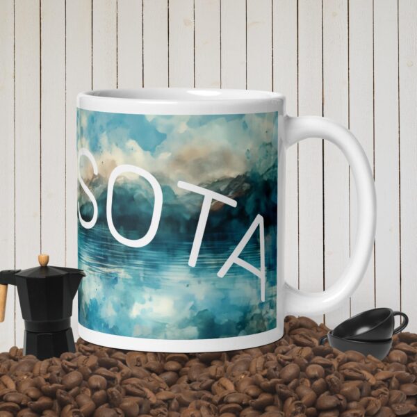 White Lakesota glossy mug